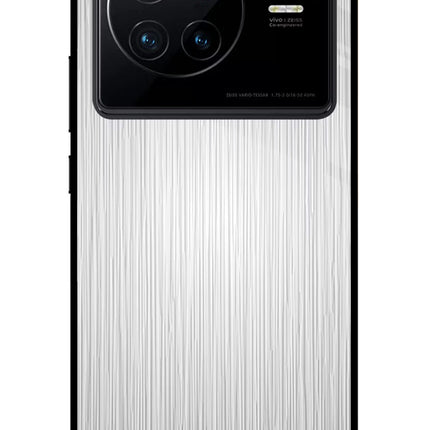 Wooden Grey Texture Vivo X80 Glass Case