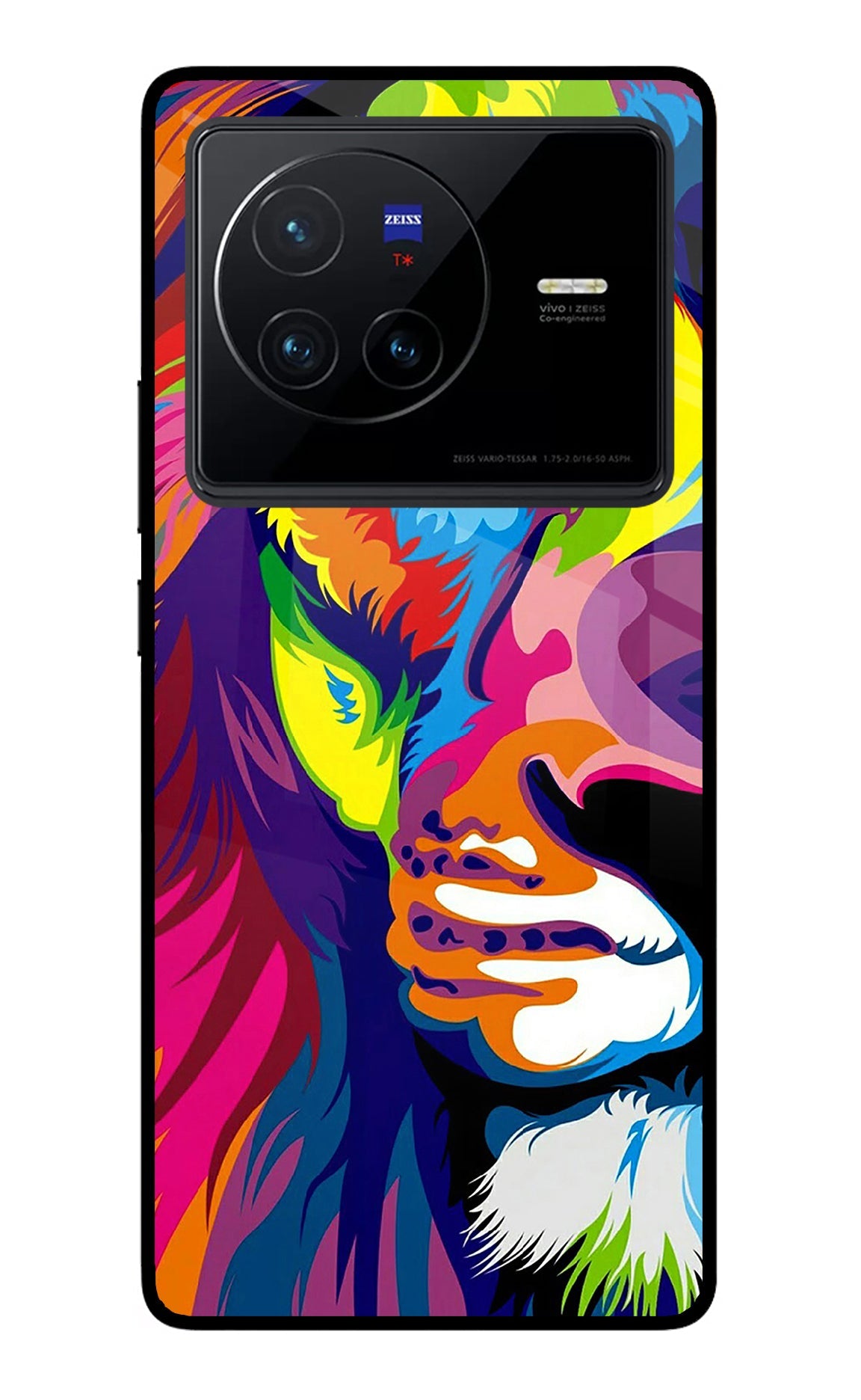 Lion Half Face Vivo X80 Back Cover