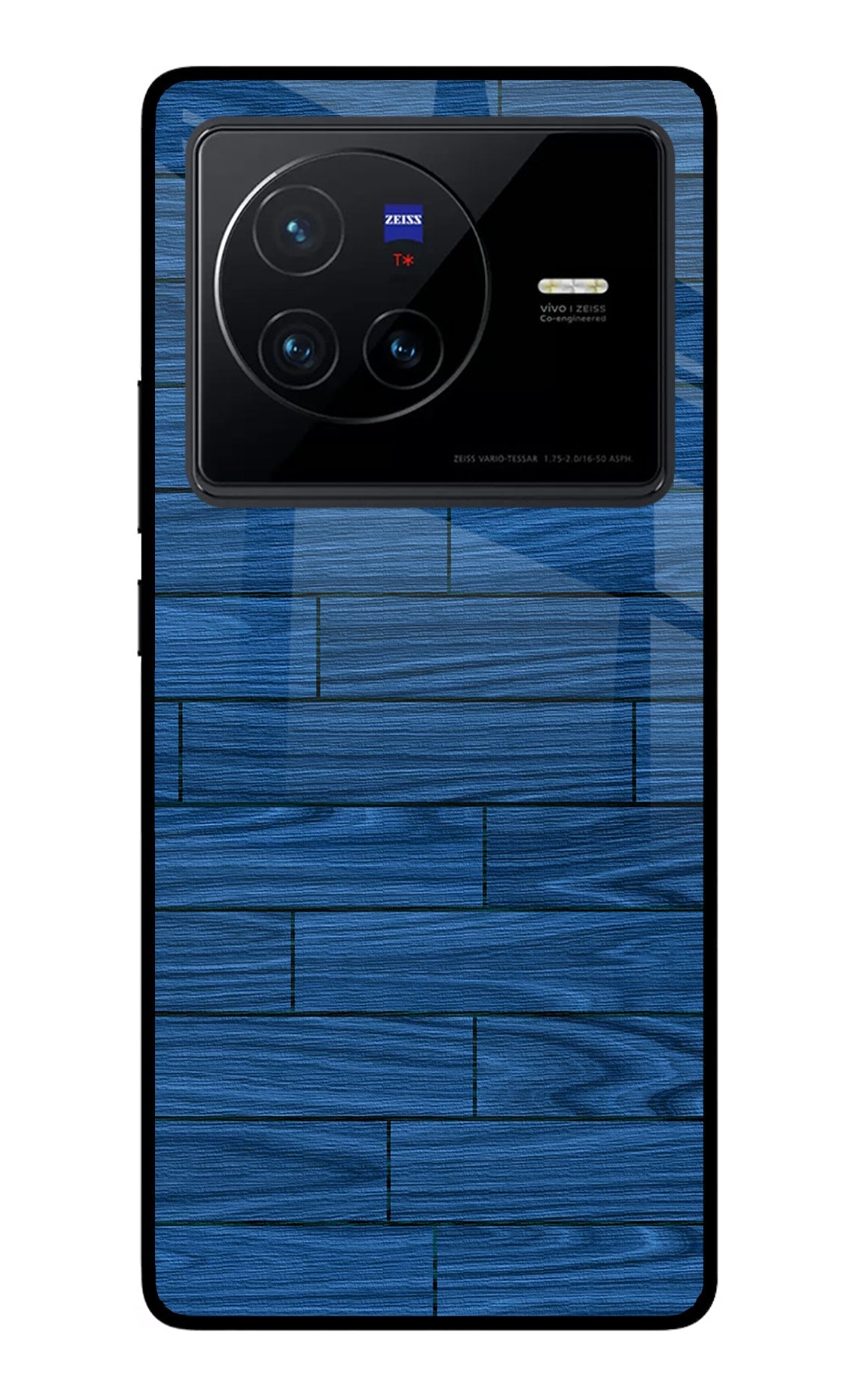 Wooden Texture Vivo X80 Glass Case