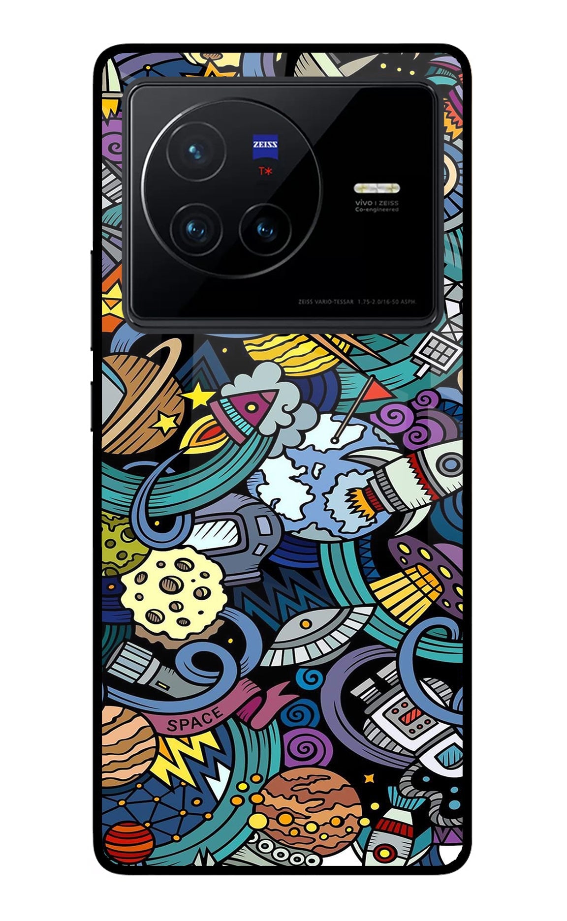 Space Abstract Vivo X80 Back Cover