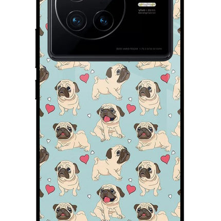 Pug Dog Vivo X80 Glass Case