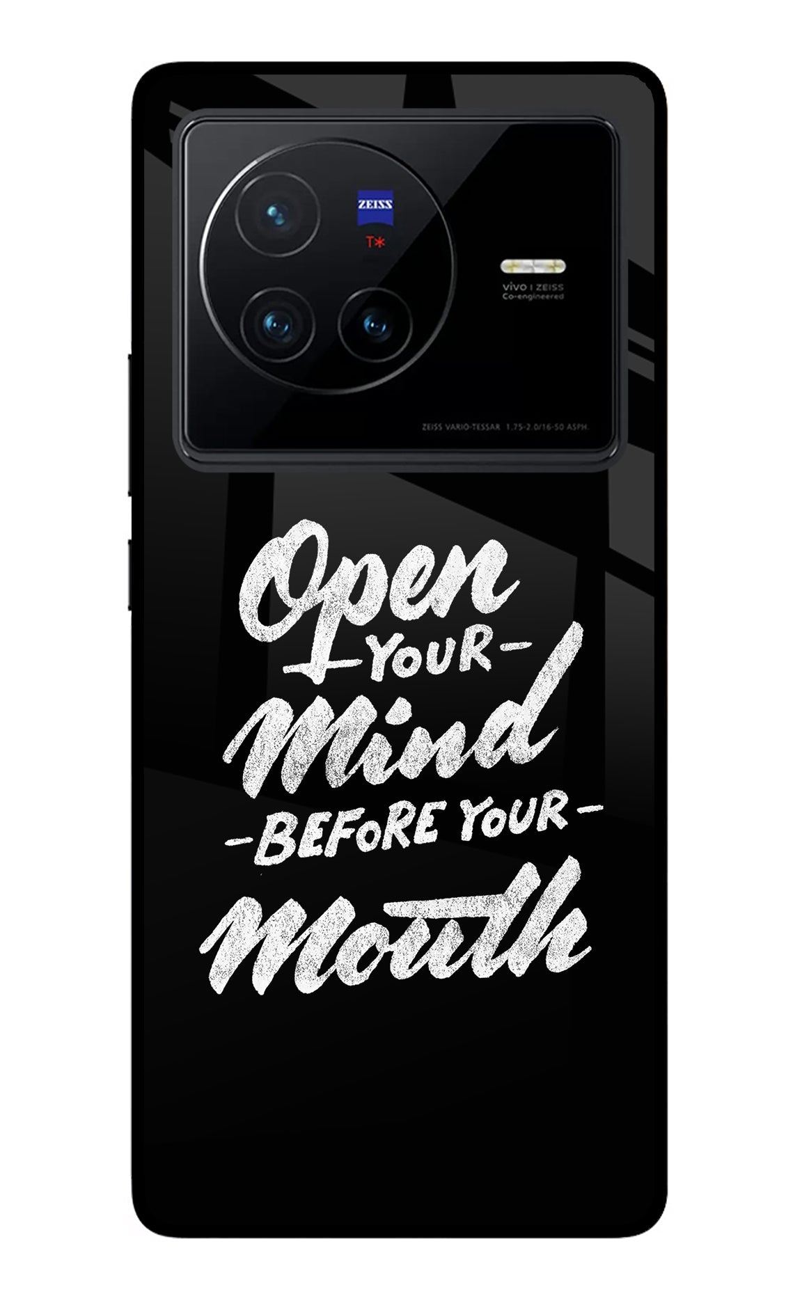 Open Your Mind Before Your Mouth Vivo X80 Back Cover