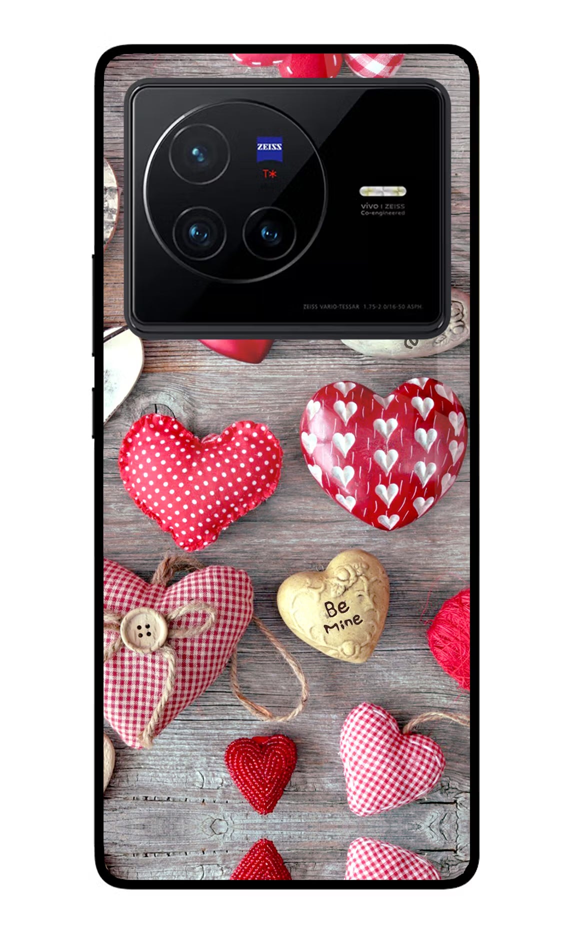 Love Wallpaper Vivo X80 Glass Case Back Cover by Casekaro