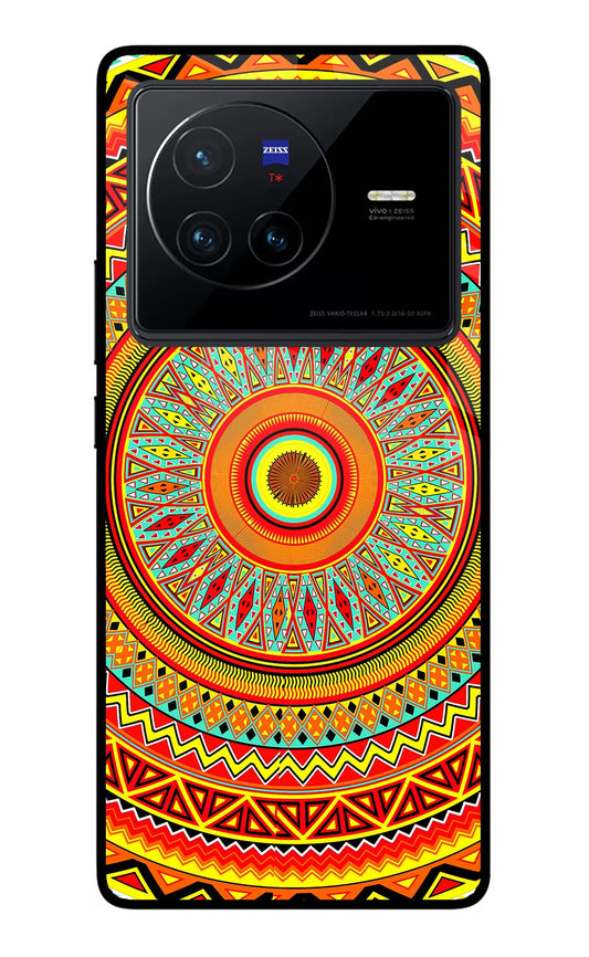 Mandala Pattern Vivo X80 Glass Case