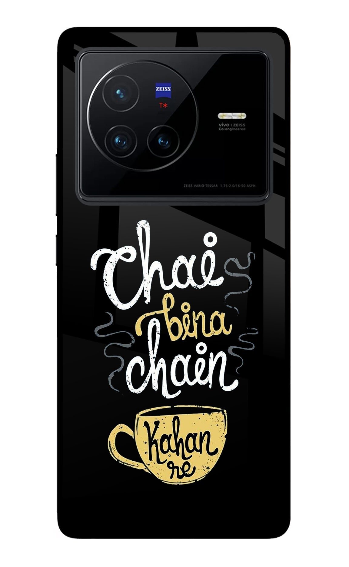 Chai Bina Chain Kaha Re Vivo X80 Glass Case