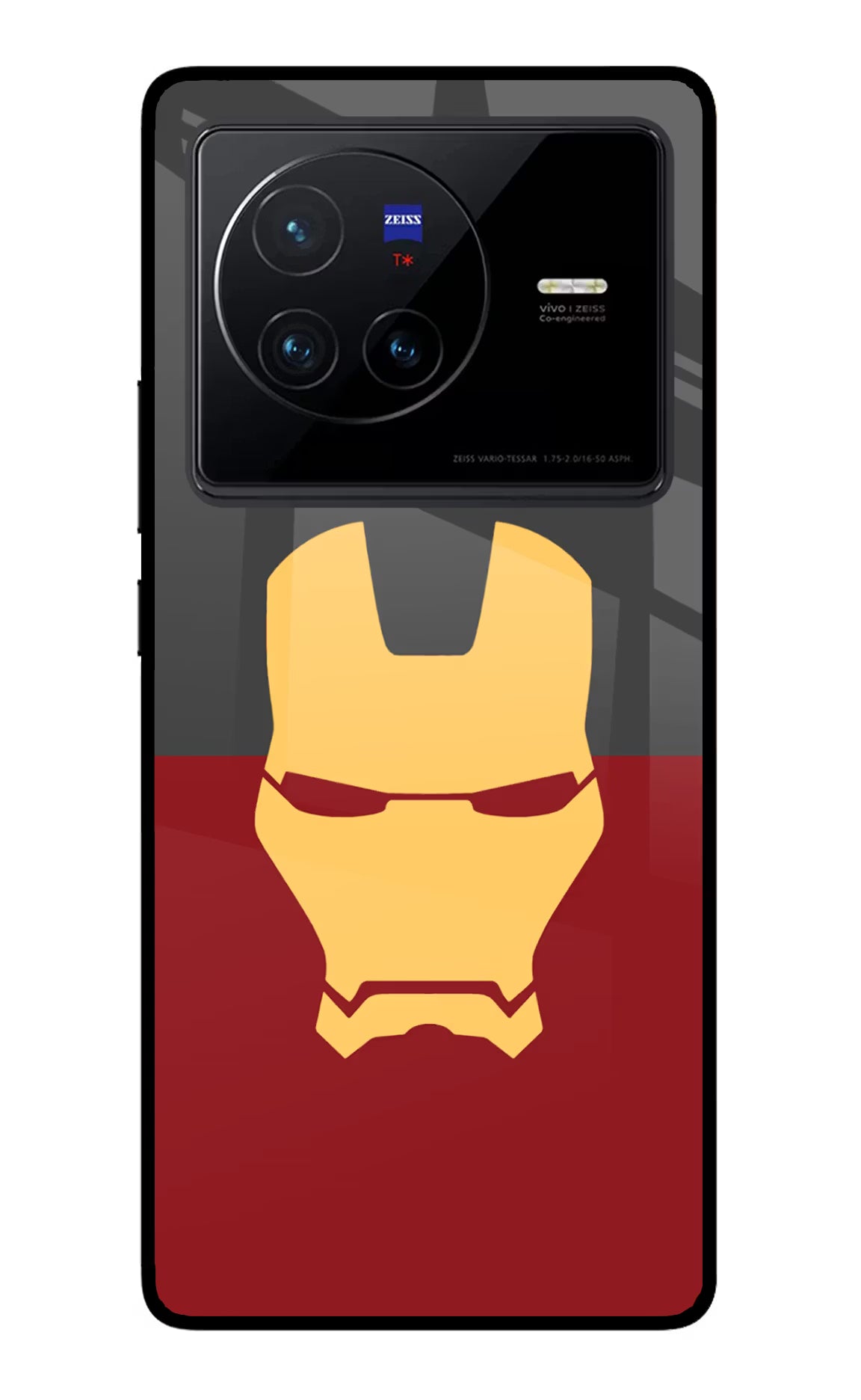 Ironman Vivo X80 Glass Case Back Cover by Casekaro