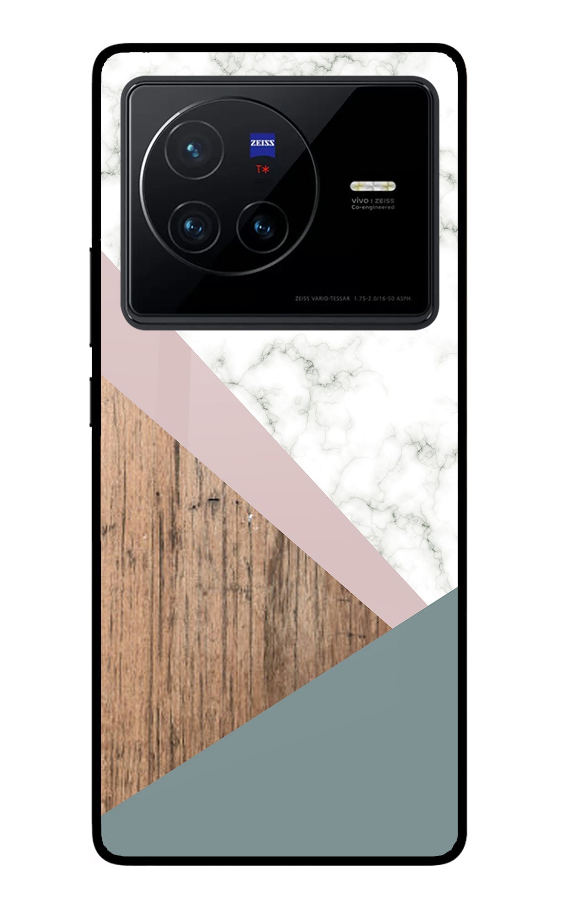 Marble wood Abstract Vivo X80 Back Cover