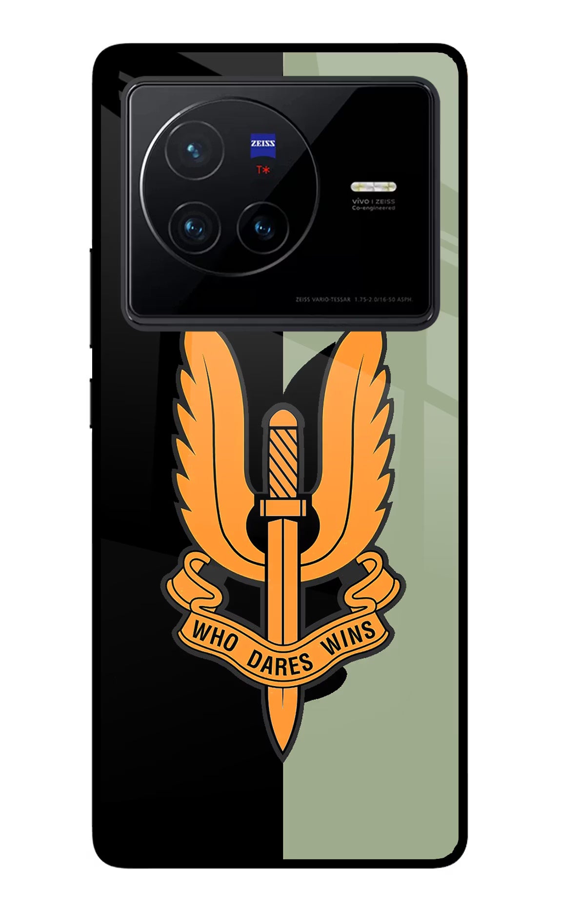 Balidan Logo Vivo X80 Glass Case Back Cover by Casekaro