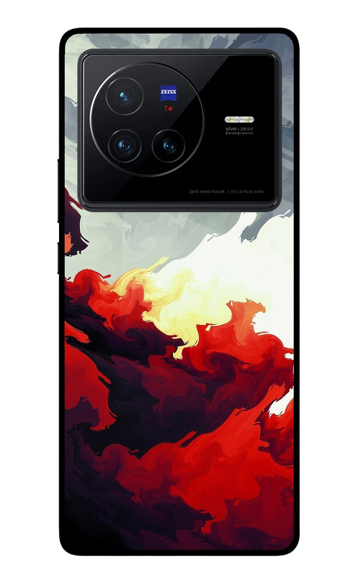 Fire Cloud Vivo X80 Back Cover