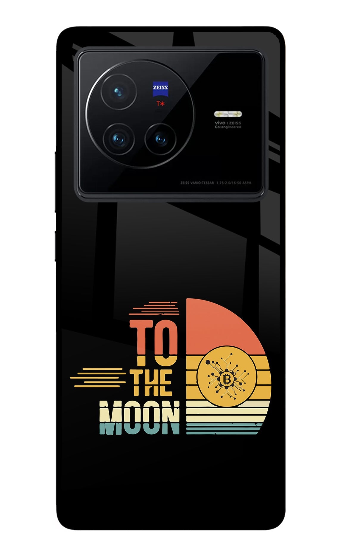 To the Moon Vivo X80 Glass Case