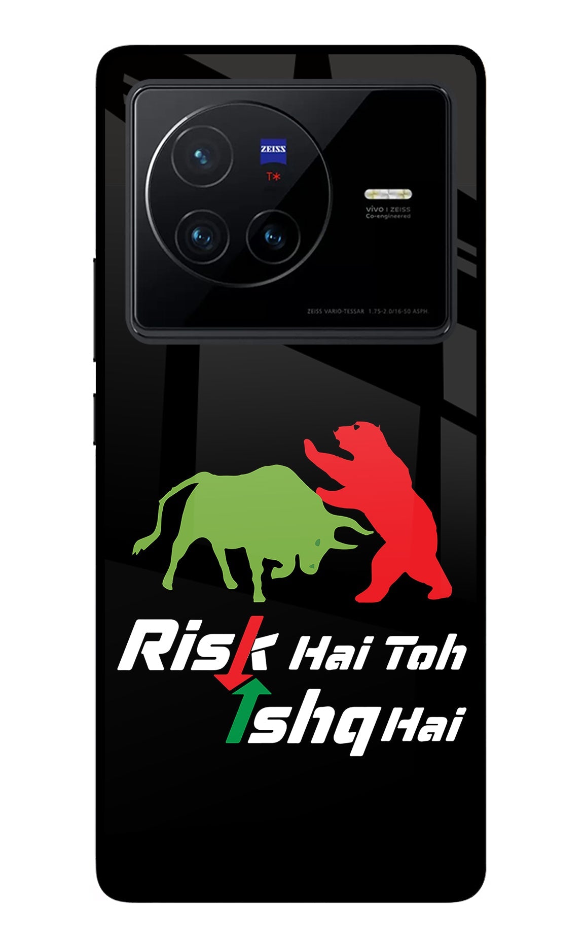 Risk Hai Toh Ishq Hai Vivo X80 Glass Case