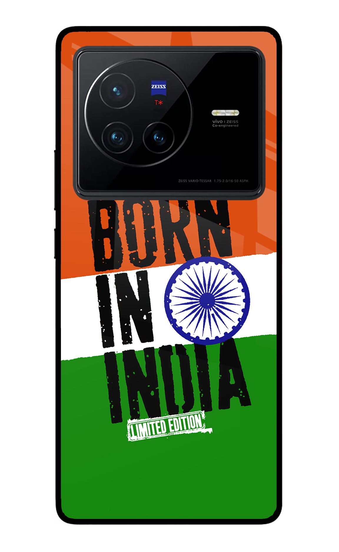 Born in India Vivo X80 Glass Case