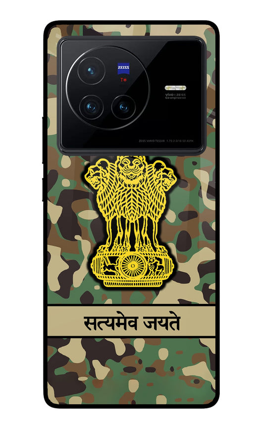 Satyamev Jayate Army Vivo X80 Glass Case