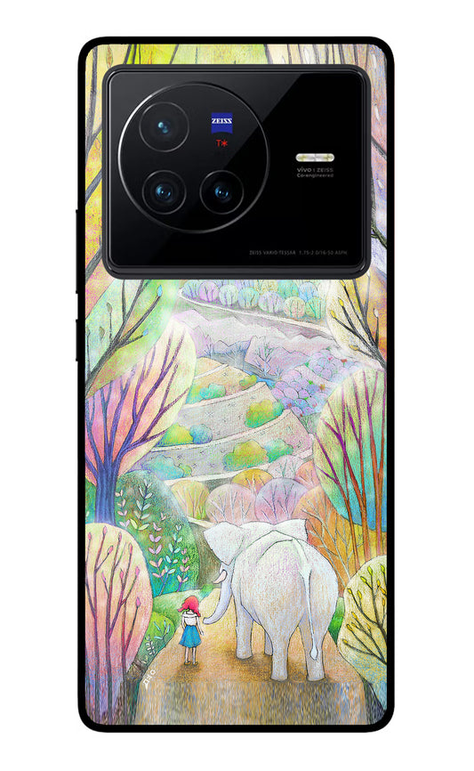 Nature Painting Vivo X80 Glass Case