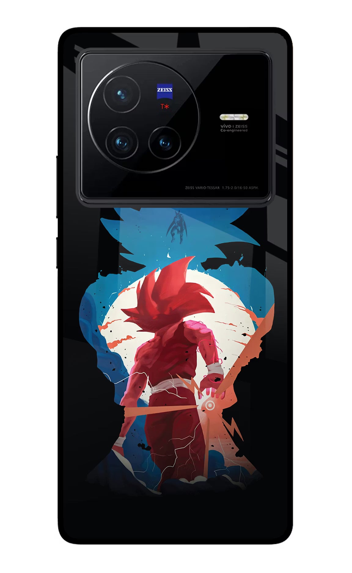 Goku Vivo X80 Glass Case Back Cover by Casekaro