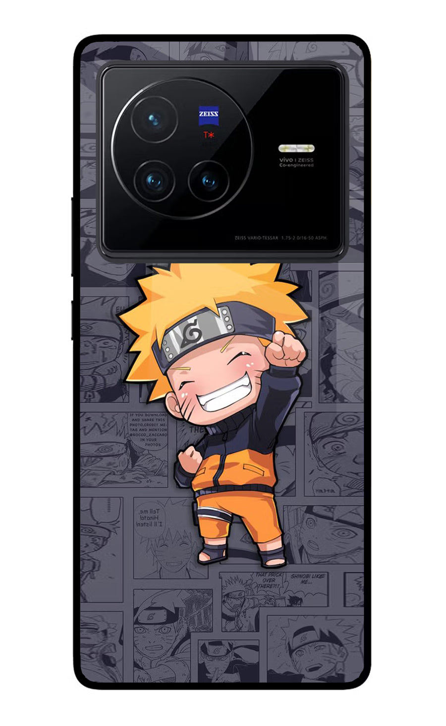 Chota Naruto Vivo X80 Back Cover, Glass case