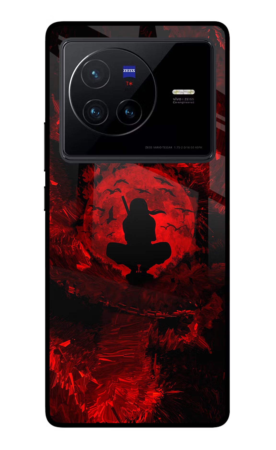 Itachi Uchiha Vivo X80 Glass Case Back Cover by Casekaro