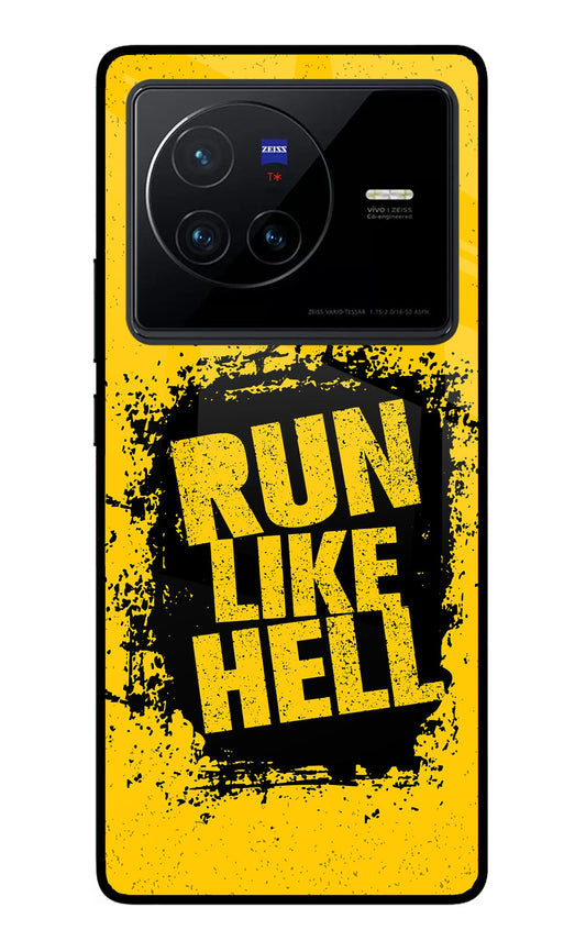 Run Like Hell Vivo X80 Glass Case