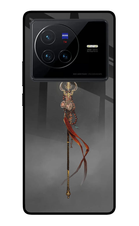 Shiv Trishul Vivo X80 Glass Case