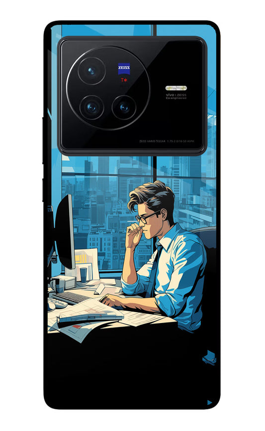 Focused Hustler (AI Generated) Vivo X80 Glass Case