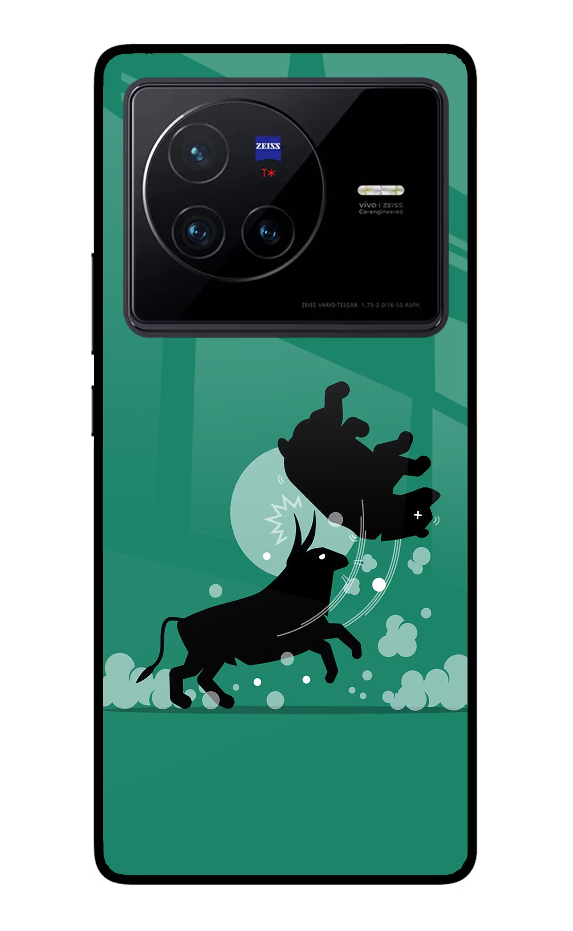 Bull Conqueror Vivo X80 Glass Case