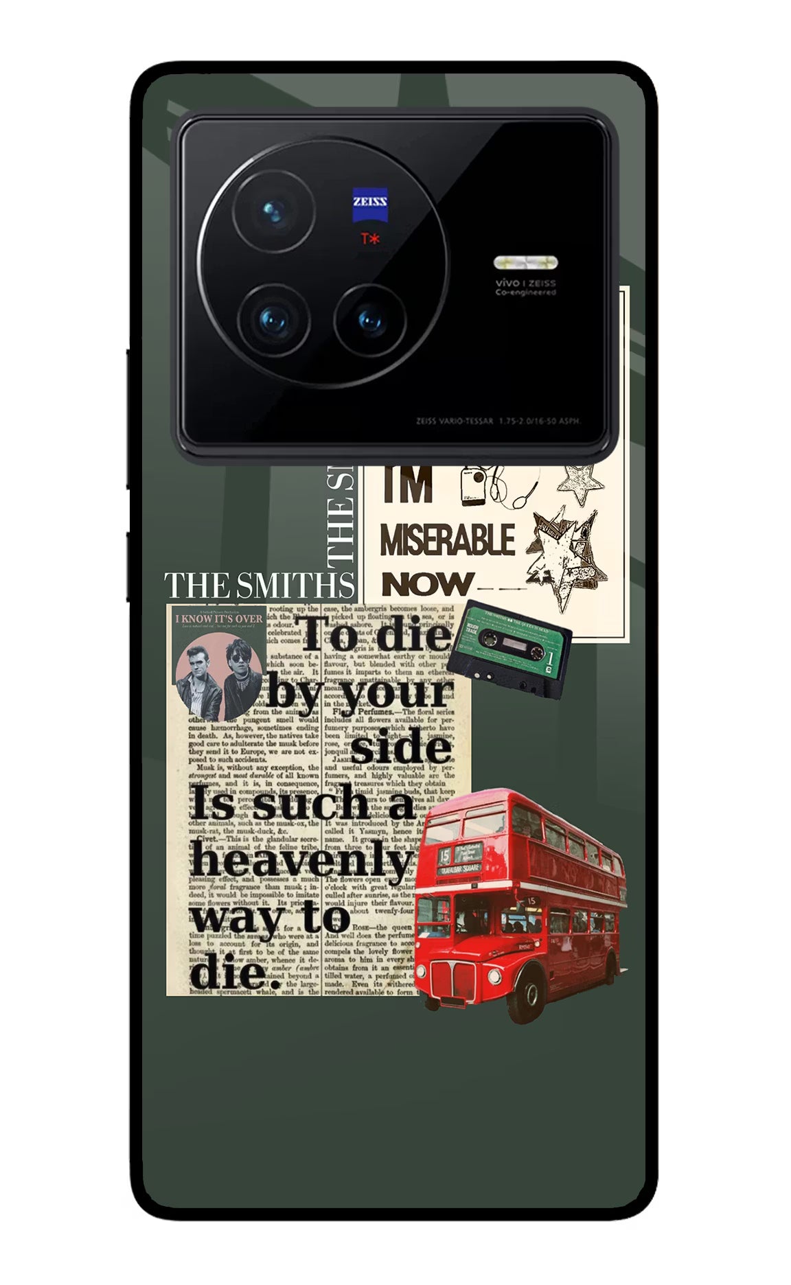 The Smiths Vivo X80 Glass Case Back Cover by Casekaro