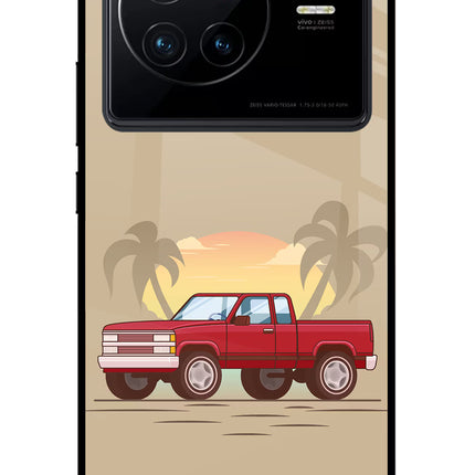 Desert Classic Drive Vivo X80 Glass Case