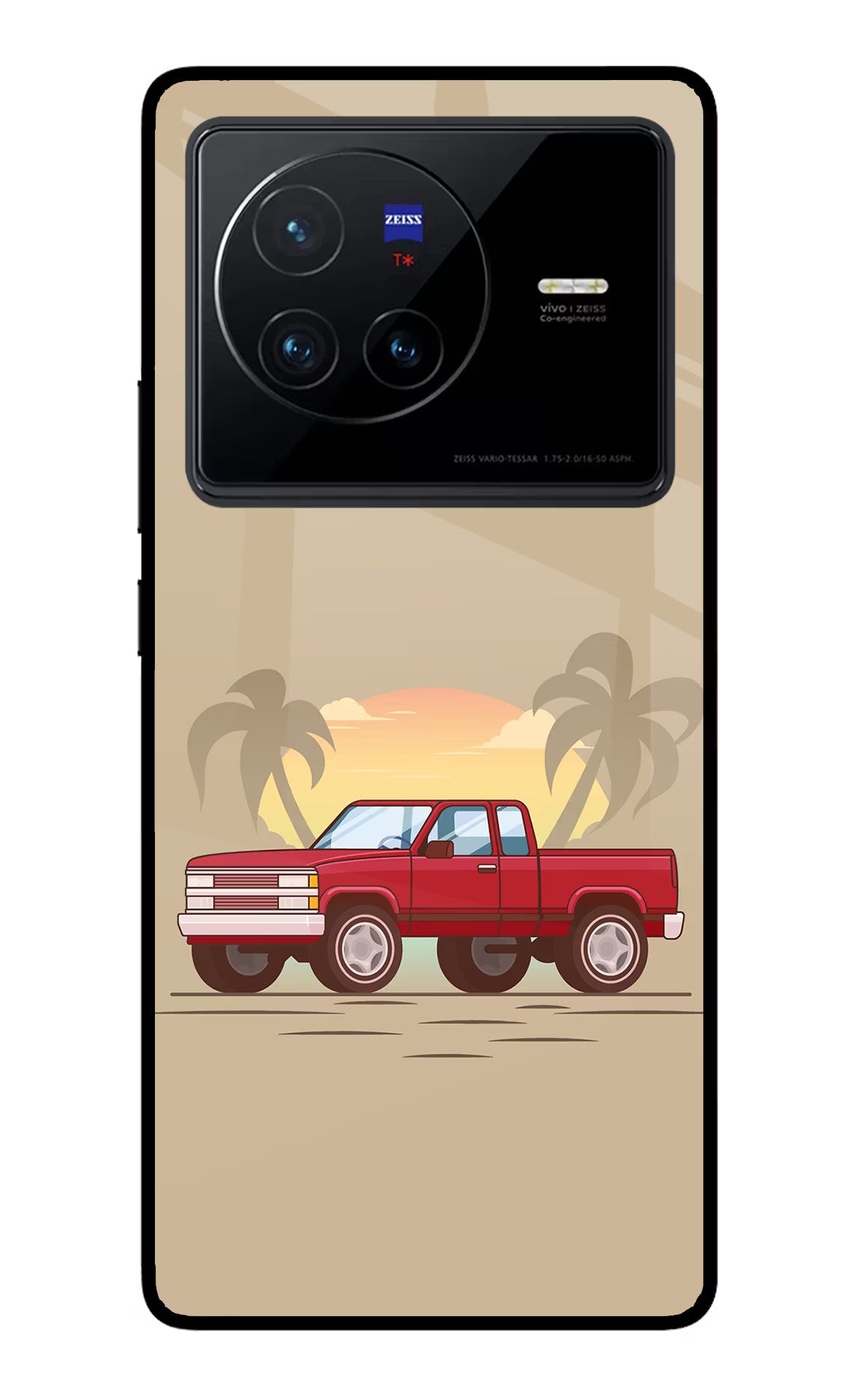 Desert Classic Drive Vivo X80 Glass Case