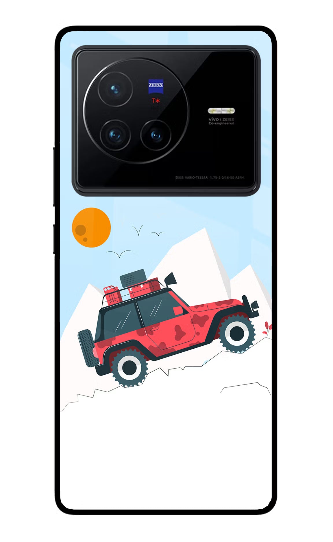 Mountain Trail Beast Vivo X80 Glass Case Back Cover by Casekaro