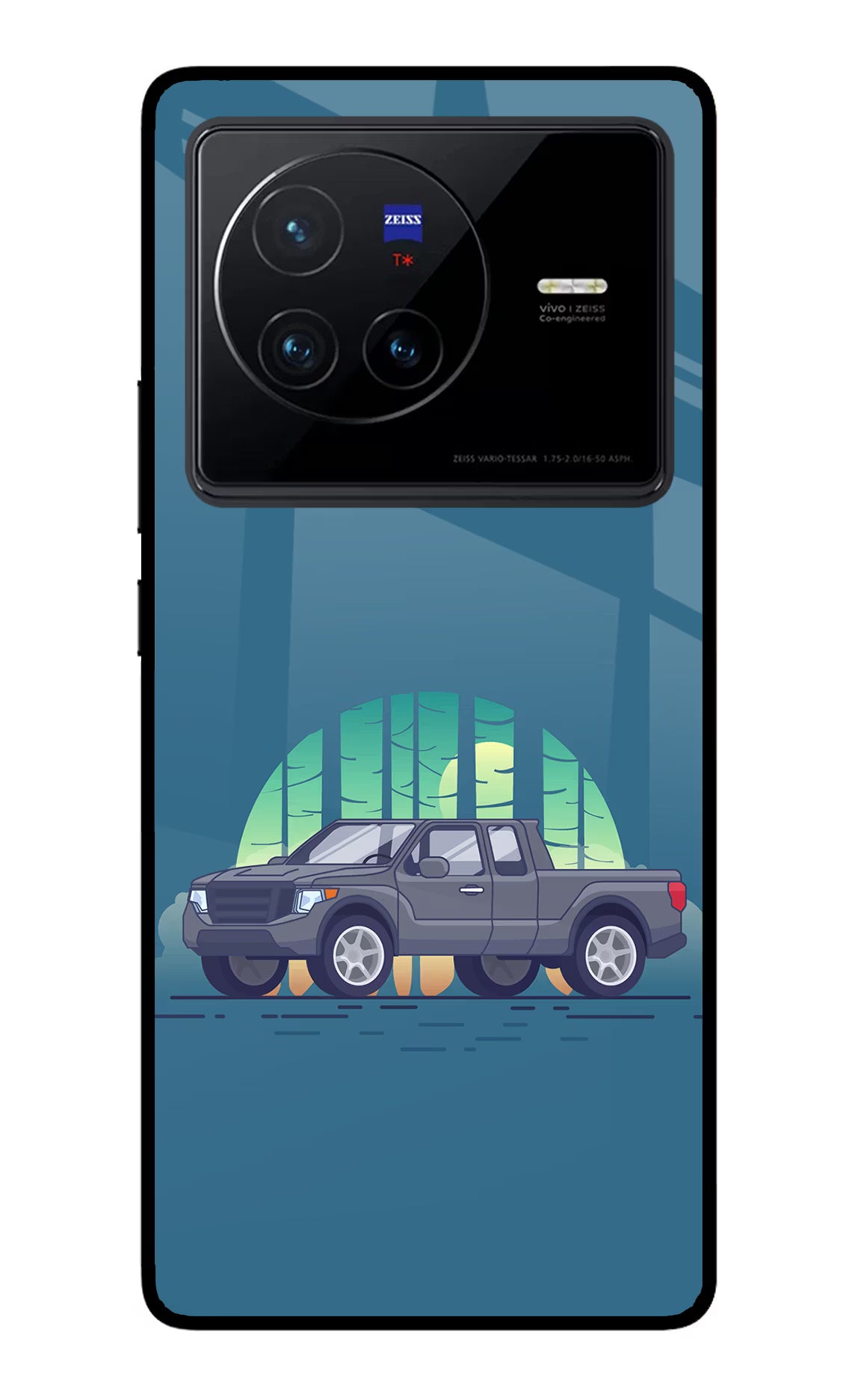 Retro Garage Vibe Vivo X80 Glass Case