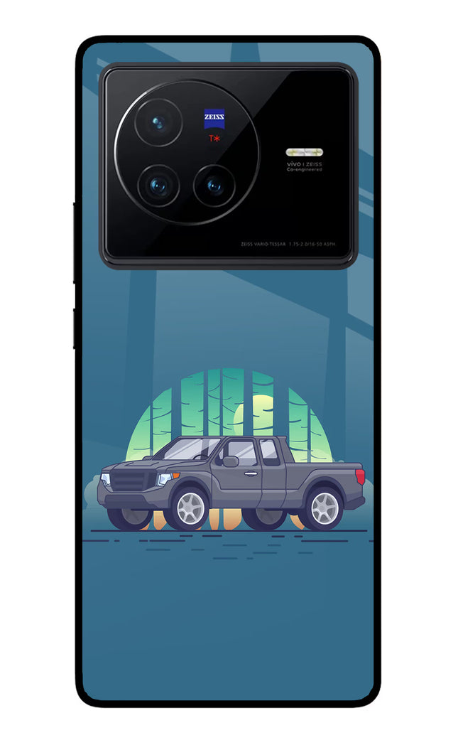 Retro Garage Vibe Vivo X80 Glass Case