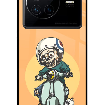 Undead Biker Vivo X80 Glass Case