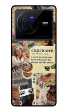 Capricorn Zodiac Vivo X80 Glass Case