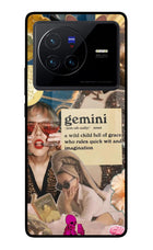 Gemini Zodiac Vivo X80 Glass Case