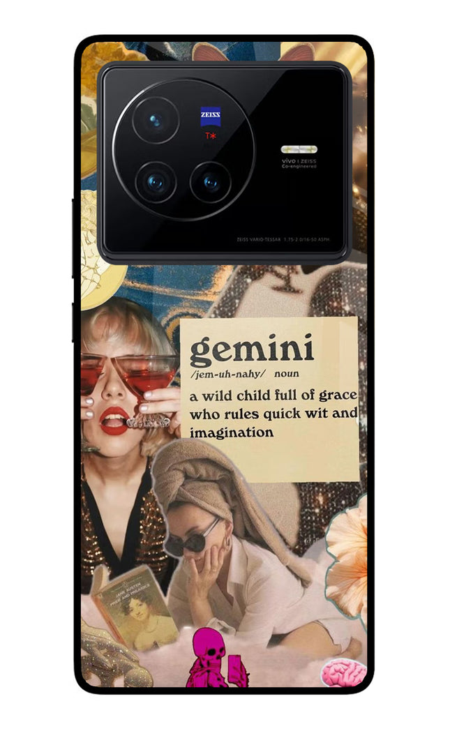 Gemini Zodiac Vivo X80 Glass Case