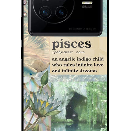 Pisces Zodiac Vivo X80 Glass Case