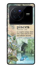 Pisces Zodiac Vivo X80 Glass Case