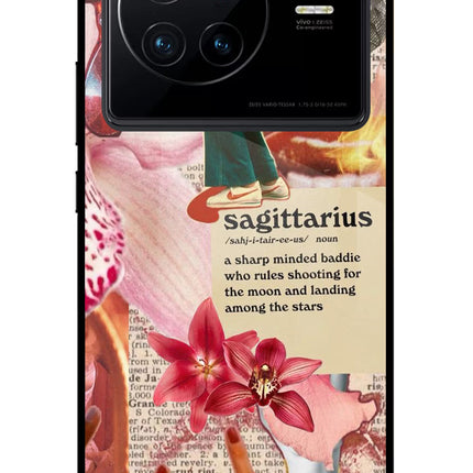 Sagittarius Zodiac Vivo X80 Glass Case