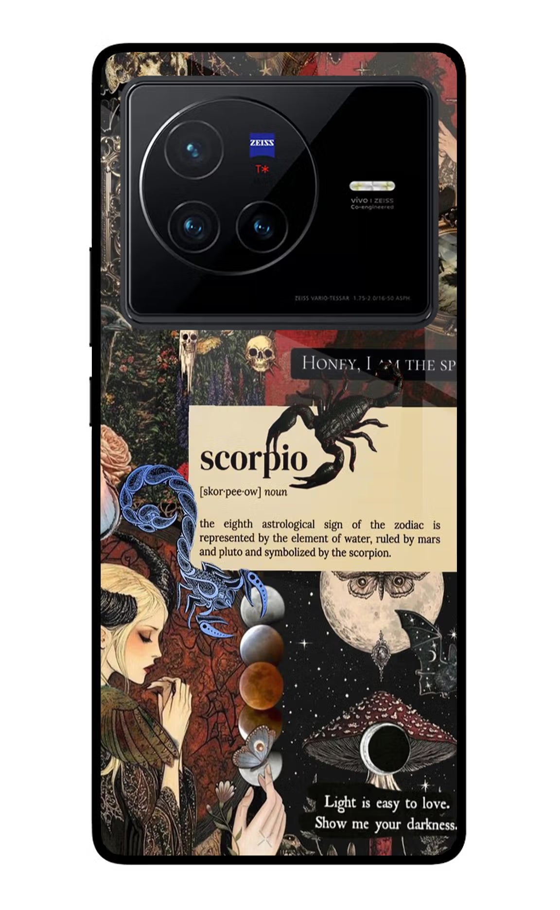 Scorpio Zodiac Vivo X80 Glass Case Back Cover by Casekaro