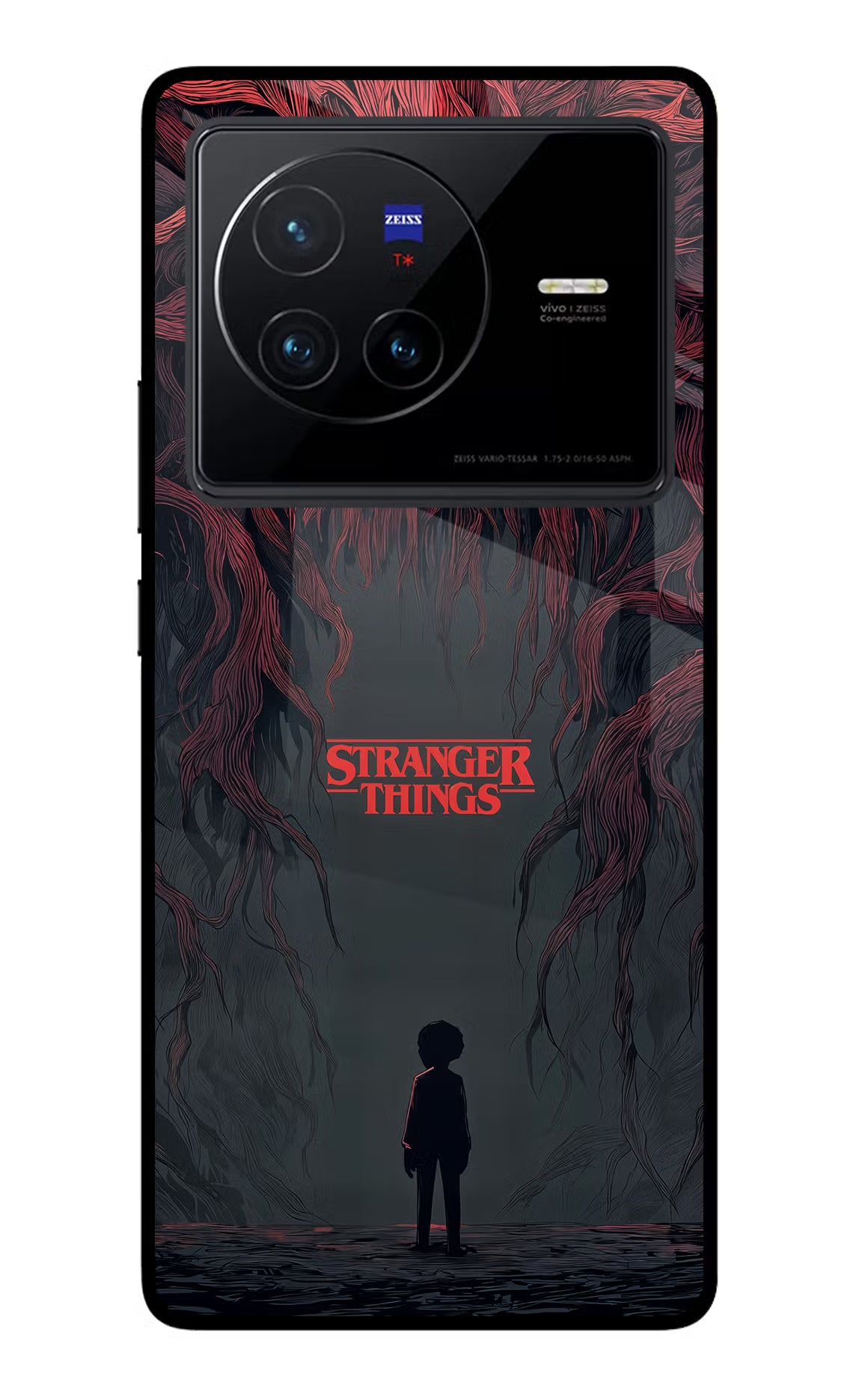 Ordinary Things Dark Side Vivo X80 Glass Case Back Cover by Casekaro