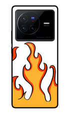 Fired Up – White Vivo X80 Glass Case