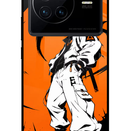 Street Samurai  Vivo X80 Glass Case