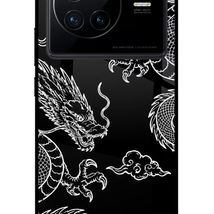 Twin Dragons Vivo X80 Glass Case
