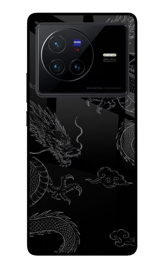 Twin Dragons Vivo X80 Glass Case