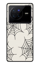 Spider Web Vivo X80 Glass Case
