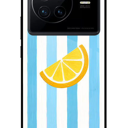 Summer Lemon Vivo X80 Glass Case