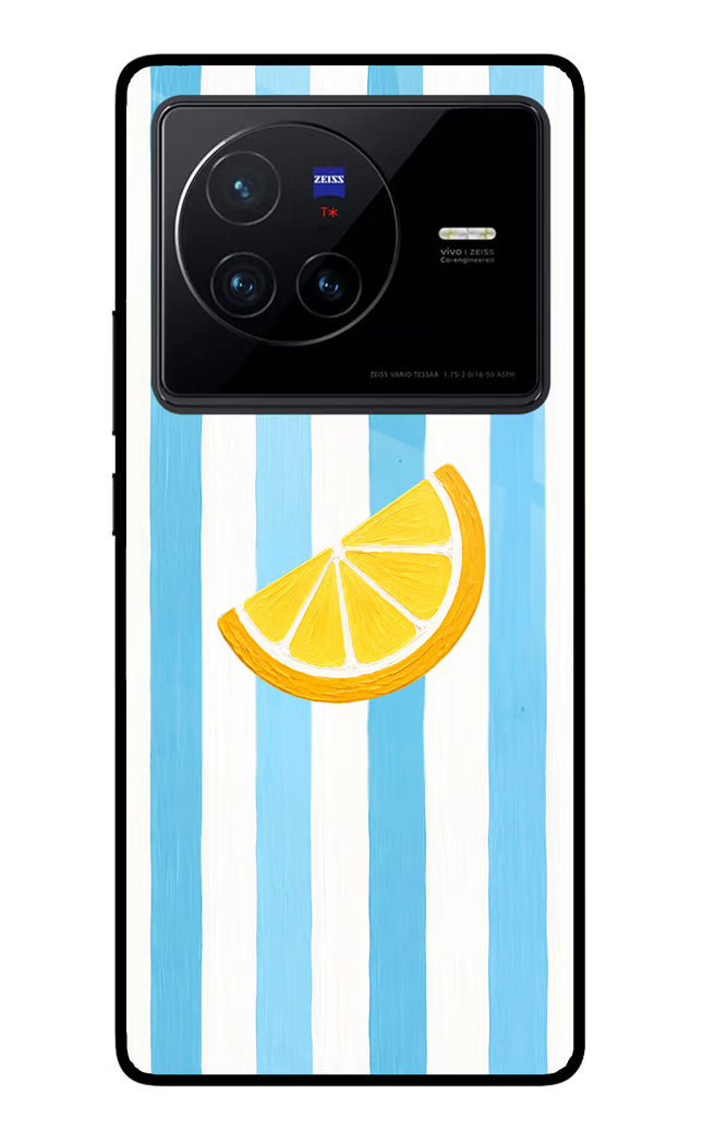 Summer Lemon Vivo X80 Glass Case