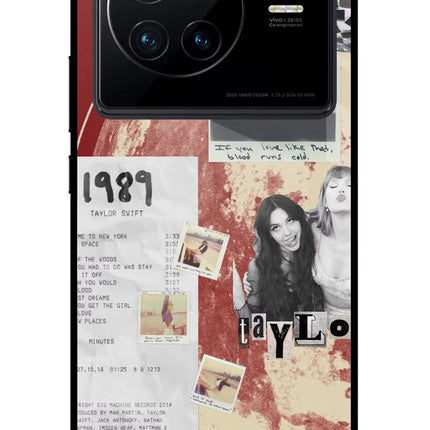 Taylor Swift Vivo X80 Glass Case