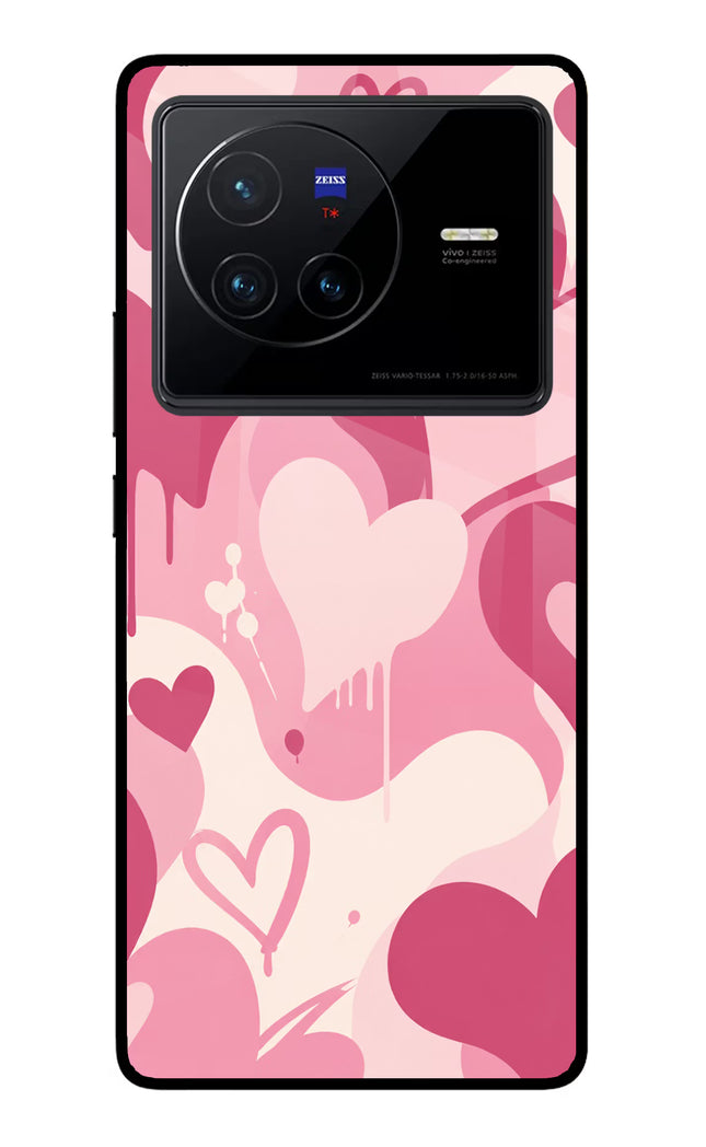 Hearty case Vivo X80 Glass Case