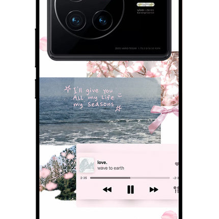 Wave to earth Vivo X80 Glass Case